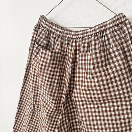 オールドマンズテーラー  GINGHAM CHECK HALF GOM PANTS