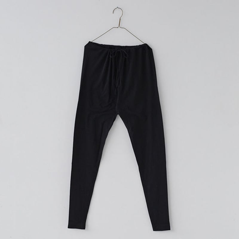 【未使用品】homspun(ホームスパン) 　天竺ロング丈スパッツ　ブラック homspun 60/1天竺 ロング丈スパッツ ブラック homspun 通販