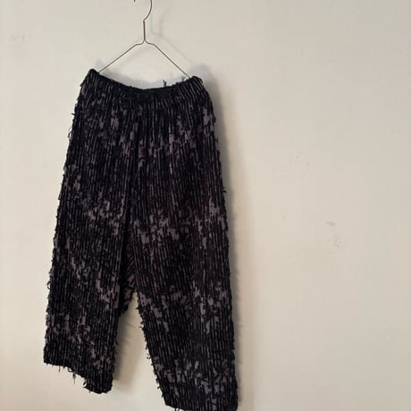 qiri   mineral gather wide pants ・クロ