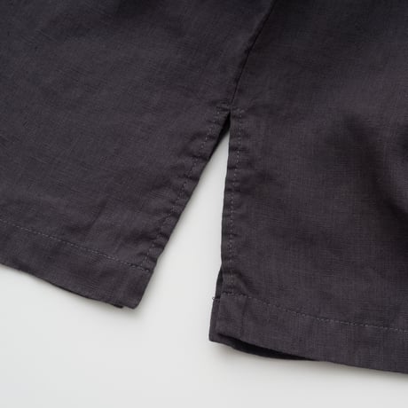 FOG LINEN WORK itonowa Life別注   フラットセーラーカラーブラウス・チャコール