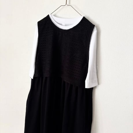 TISSU パッチワークレース コンボワンピース