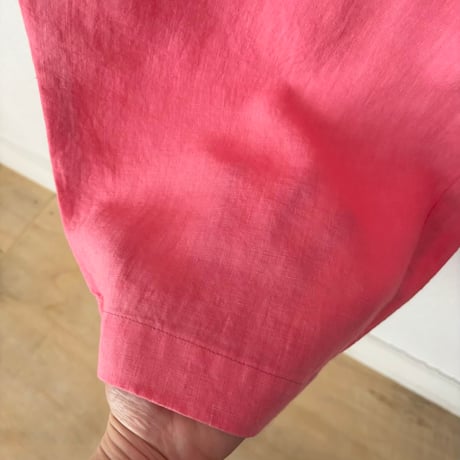 Hands of creation Linen 桐七炊き サイドポケット 8分丈パンツ