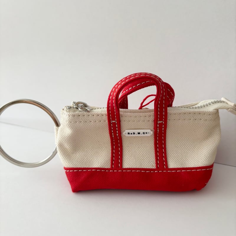 オールドマンズテーラー MINI MINI TOTE KEY RING・RED×BEARつき
