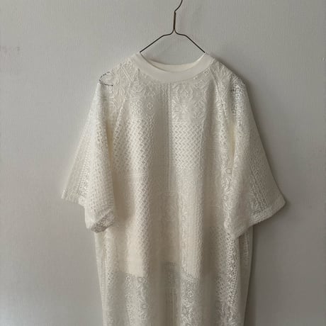 TISSU パッチワークレース スリットワンピース