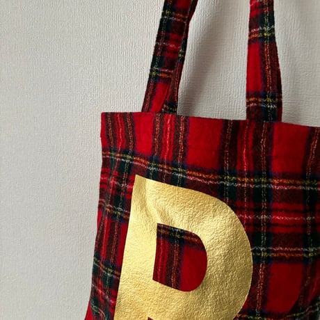オールドマンズテーラー WOOL TARTAN  CHECK TOTE BAG・Royal Stewart