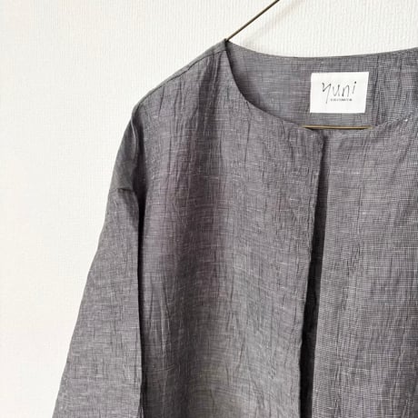 yuni Linen Cotton Polyester washer haori blouse