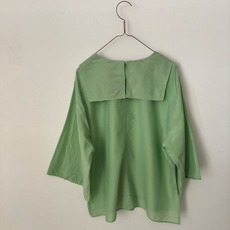koton コットンシルクフラットカラーブラウス