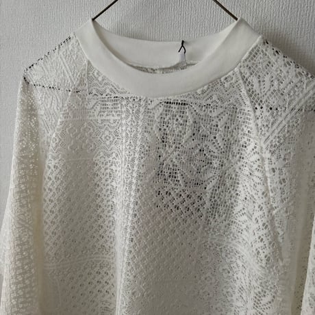 TISSU パッチワークレース スリットワンピース