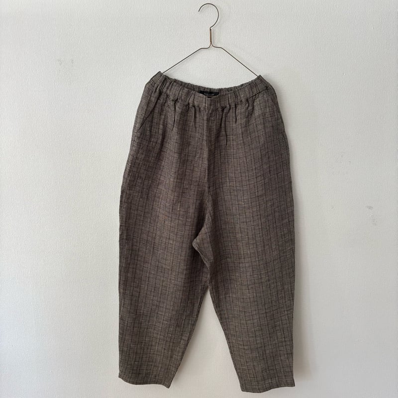 シェリエ　チェックテーパードパンツ　新品 楽天市場】パンツ ゆったり レディース ギンガムチェックシェフ