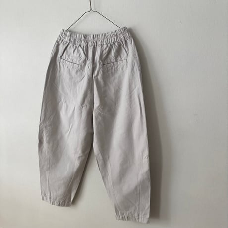 Hands of creation 綿麻バックサテン オーバルパンツ