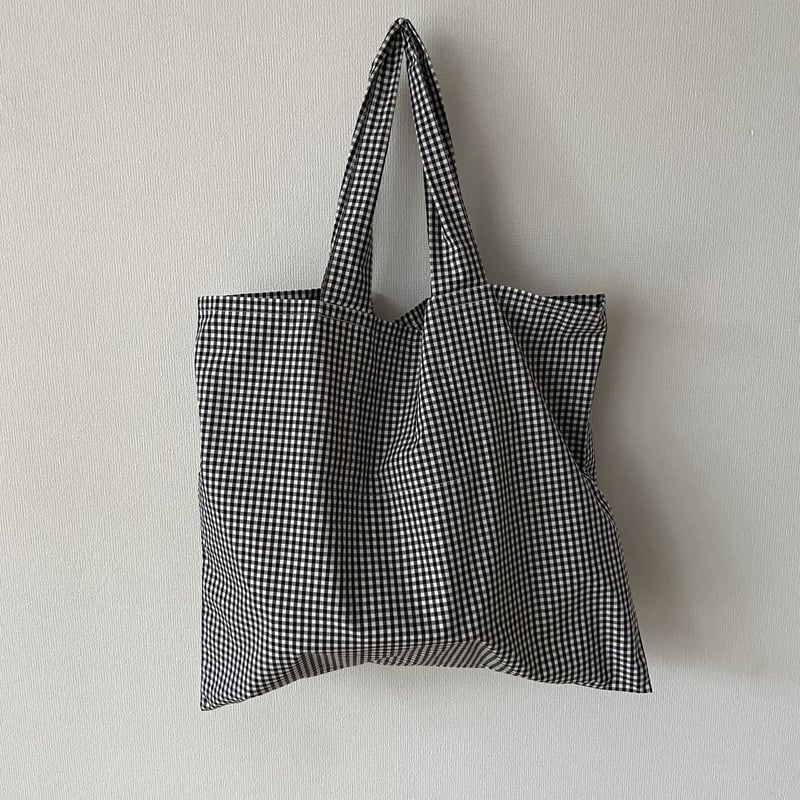 pot and tea 黒ギンガムチェック