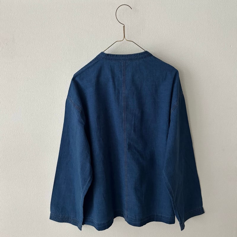 Clip.tab｜インディゴシャンブレー シノワシャツ CLIP.TAB インディゴシャンブレー シノワシャツ | itonowa Life ONLI