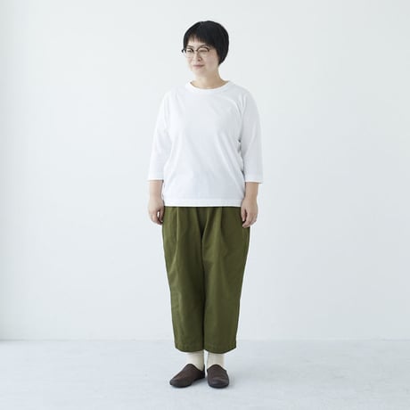 homspun 天竺Tシャツ 七分袖