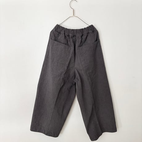 miho umezawa コットンリネンウェザーコクーンパンツ ・charcoal