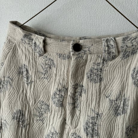 qiri   flower quilt jacquard pants