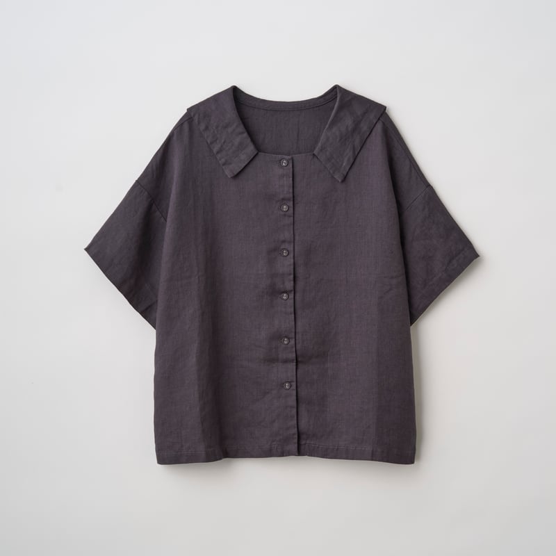 fog linen work ブラウス FOG LINEN WORK itonowa Life別注 フラットセーラーカラーブラウス