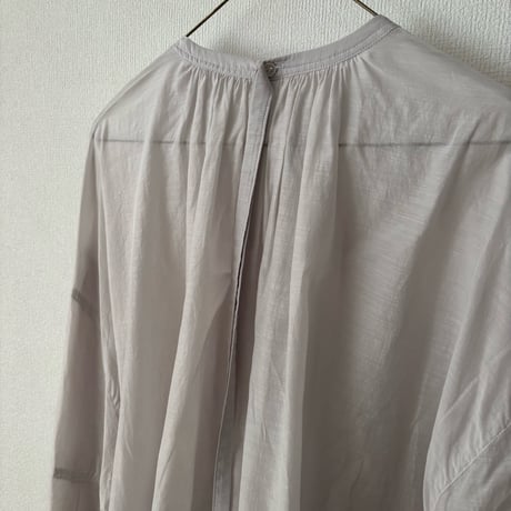 yuni コットンキュプラ gather sleeves blouse