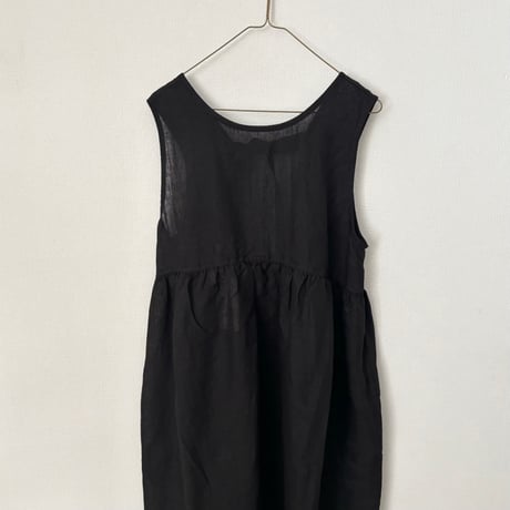 FOG LINEN WORK ノーラ ワンピース・ブラック