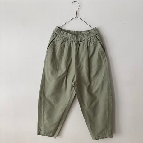 Hands of creation 綿麻バックサテン オーバルパンツ