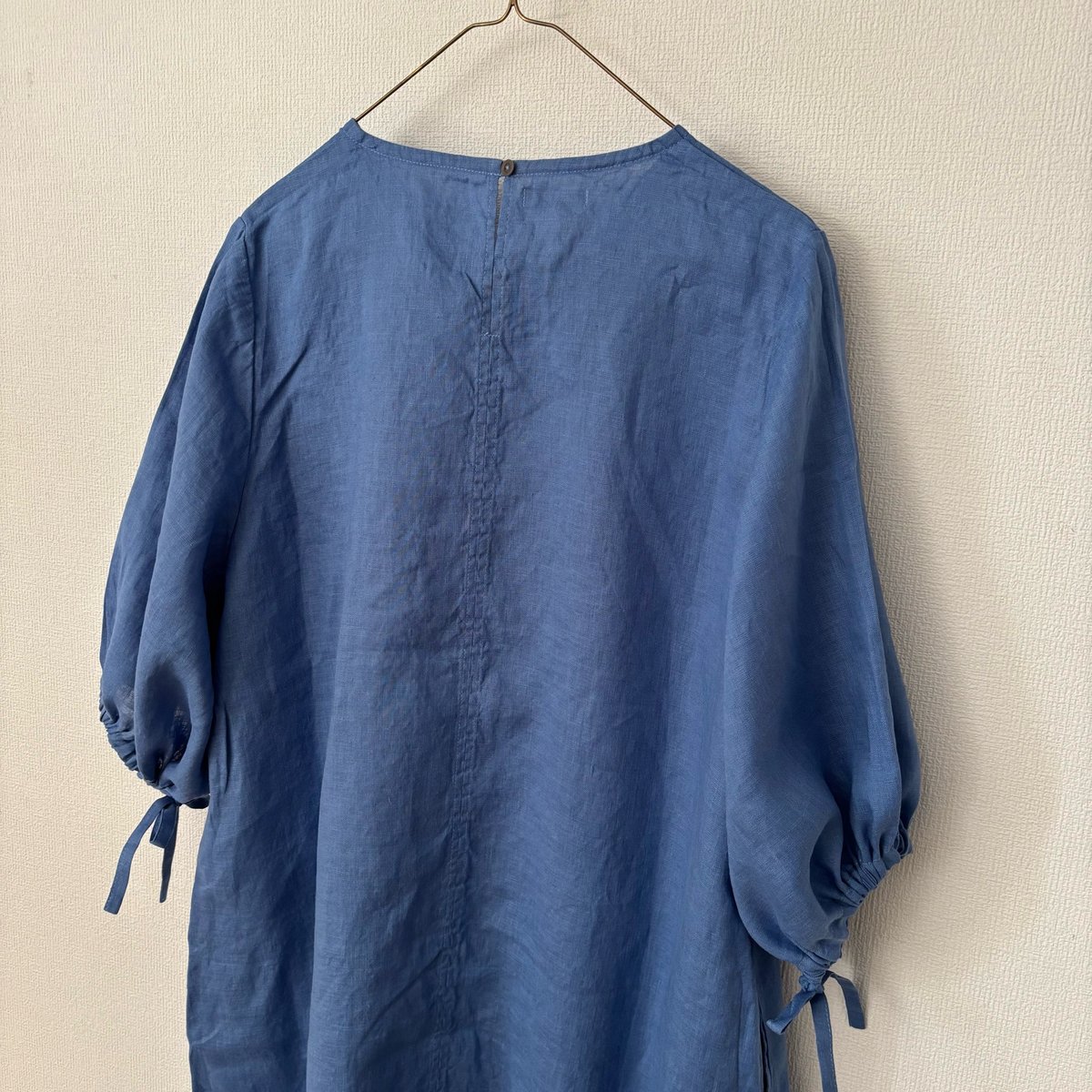 FOG LINEN WORK サーラ ドレス・二ゼル（サックス） | itonowa Lif