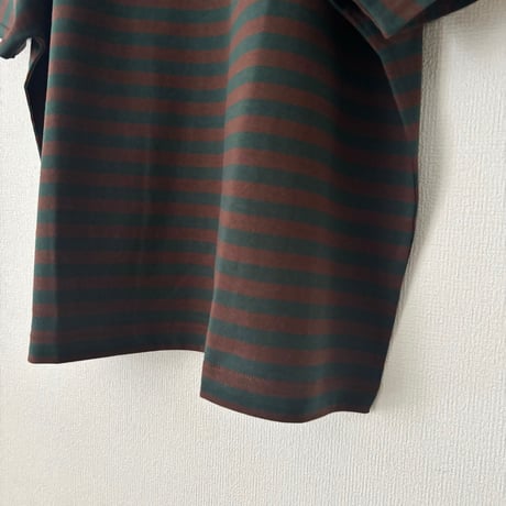 homspun 20/1 天竺ボーダー半袖プルオーバー