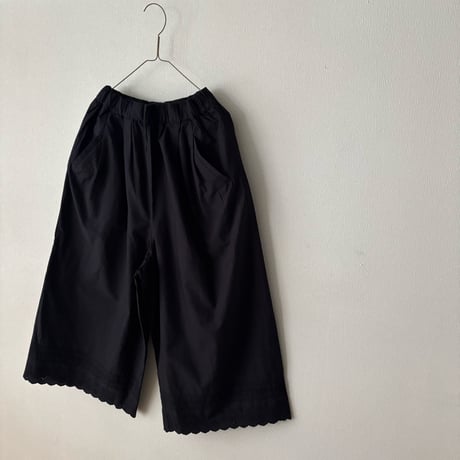 Hands of creation 40/-キャンブリック広巾刺繍 キュロットスカート