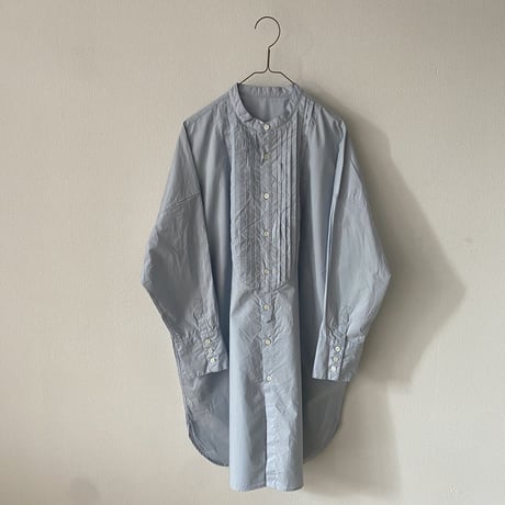 UNIVERSAL TISSU  ナチュラルタイプライタークラシックロングシャツ