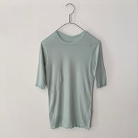 Hands of creation シアーストレッチ フライス ラグランハーフスリーブプルオーバー