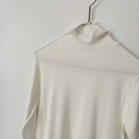 yuni 60/-強撚ストレッチフライス ハイネックプルオーバー