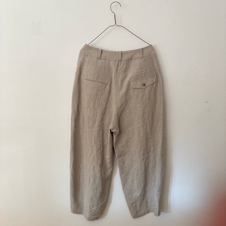 atelier naruse　In Formal series linen tuck pants・beige