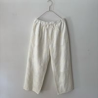 yuni eyelet embroidery easy pants・シロ