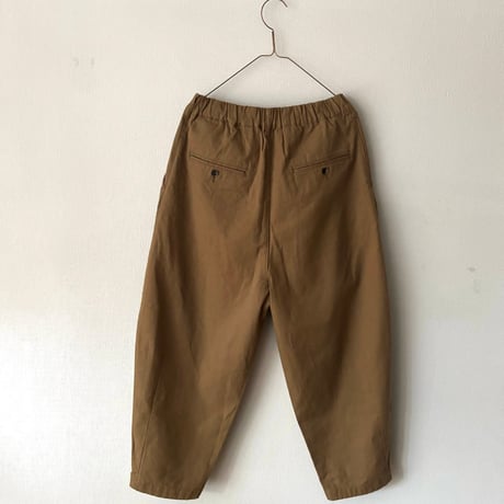 Hands of creation Organic Cotton 20/-Slub Serge イージーオーバルパンツ