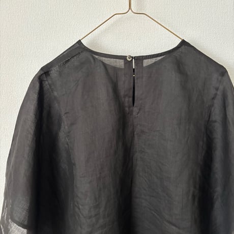 miho umezawa SEE THROUGH square sleeve blouse