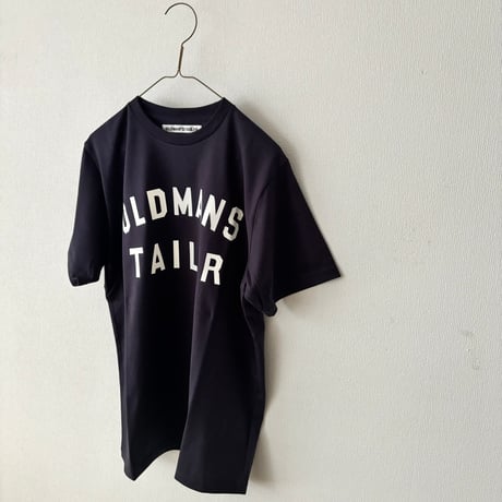 オールドマンズテーラー　OMT RUBBER PRINT CREW NECK SHORT SLEEB TEE ・ NAVY