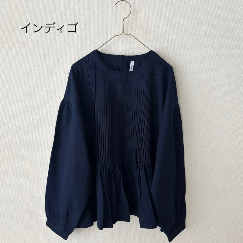 CLIP.TAB インディゴシャンブレー ピンタックプルオーバー | itonowa