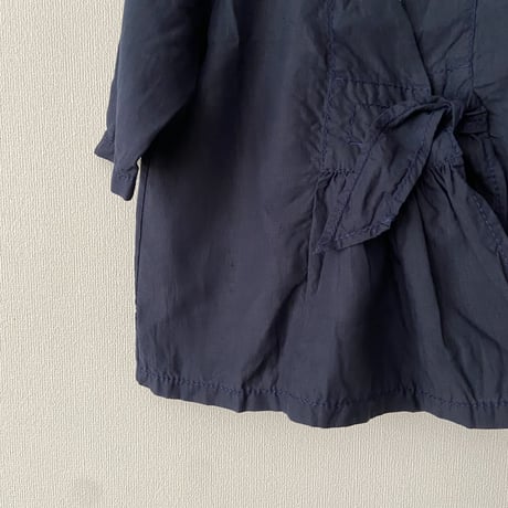homspun  リネンバイオ フロントギャザー6分袖ブラウスジャケット