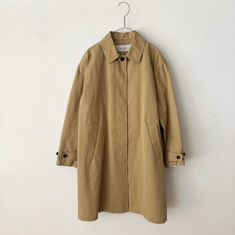 Hands of creation オーガニックコットン×RE 漁網ナイロンツイル撥水 ステンカラーコート