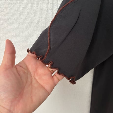 qiri コットン強撚フライス 半袖カットソー
