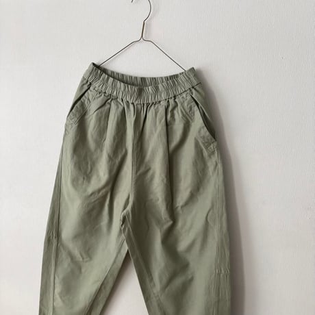 Hands of creation 綿麻バックサテン オーバルパンツ