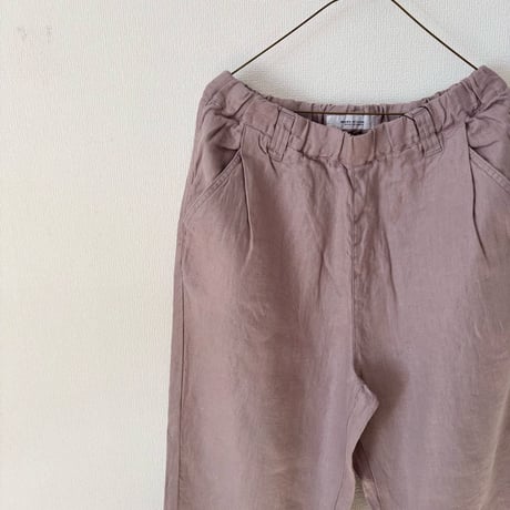 Hands of creation 40/- Twill Linen 起毛 ゆるオーバルパンツ