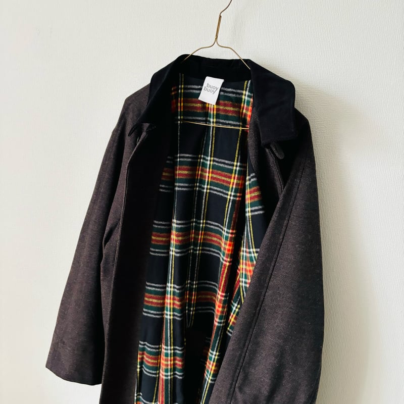 buoy buoy LIGHT TWEED ステンカラーコート | itonowa Life