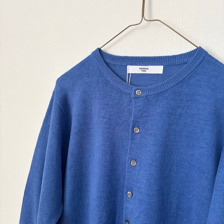 UNIVERSAL TISSU French Pure Linen クルーネック カーディガン