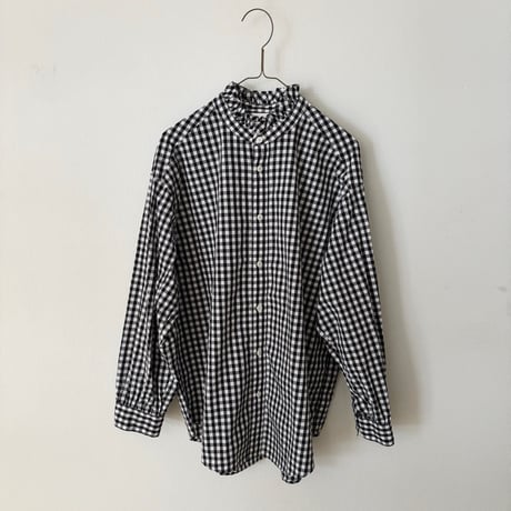 buoy buoy  ギンガムEDODAKI  FRILL COLLAR シャツ