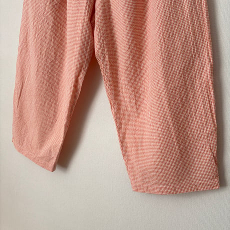 NATURAL LAUNDRY サッカーギンガムチェック エッグパンツ