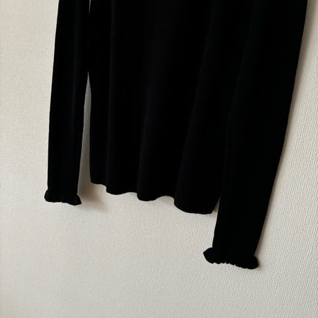 Hands of creation EXTRA FINE MERINO ランダムリブタートルプルオーバー