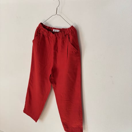 Hands of creation 40/- Twill Linen 起毛 ゆるオーバルパンツ