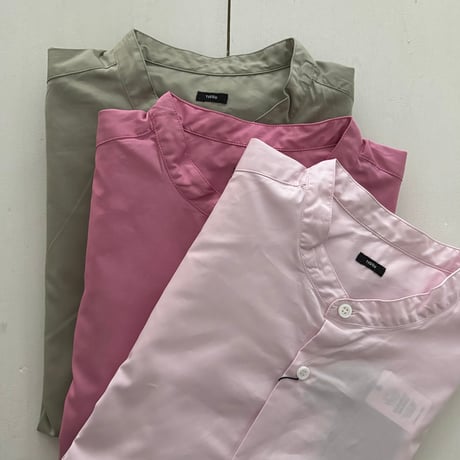 TISSU  コットンブロード バンドカラーシャツ・サイズ3