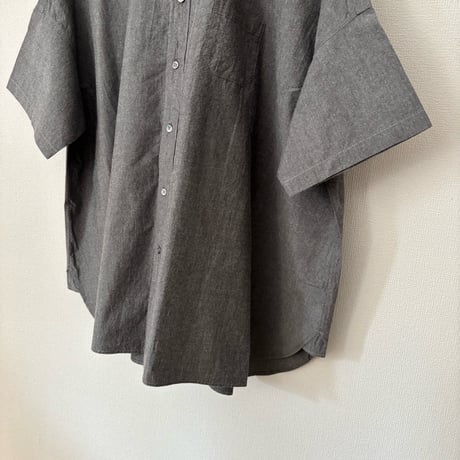 TISSU  ナチュラルタイプライター ボタンダウン半袖シャツ・サイズ1