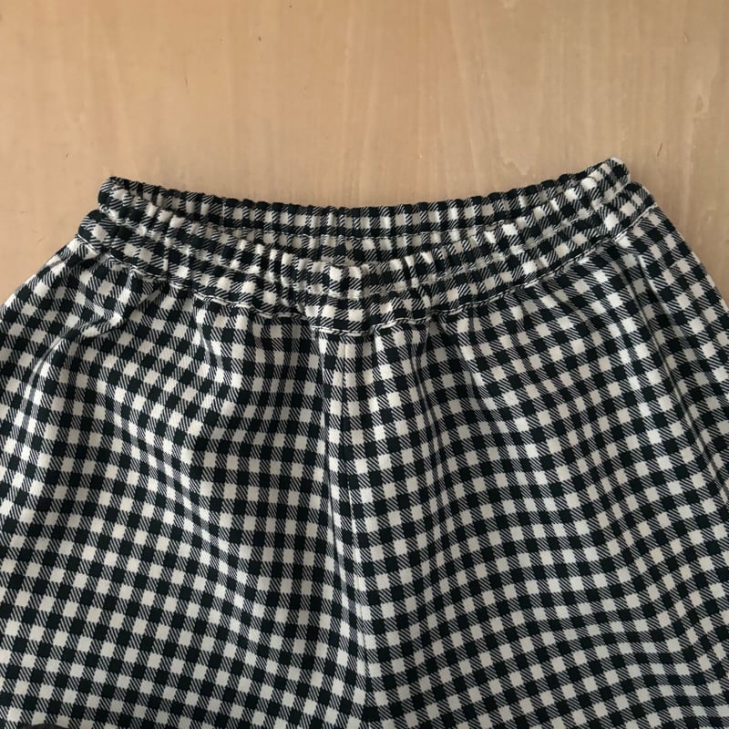 homspun ウールギンガム ギャザーパンツ | itonowa Life ONLINE S