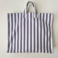 homspun 先染め帆布　バッグ  ・ストライプ